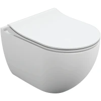 Унитаз Cersanit Brasko Smart Clean On DPL EO slim LP 64824 подвесной с сиденьем Микролифт фарфор подвесной