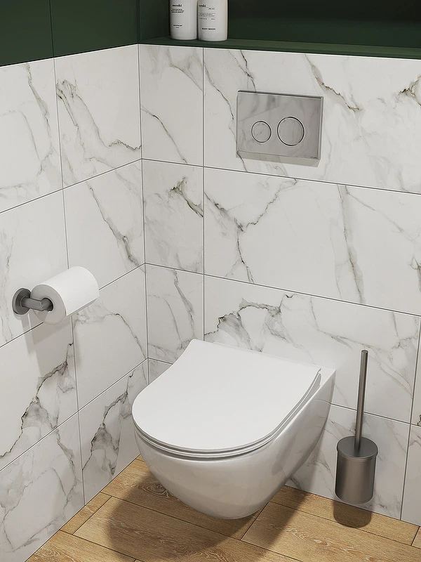 Унитаз Cersanit Brasko Smart Clean On DPL EO slim LP 64824 подвесной с сиденьем Микролифт фарфор подвесной