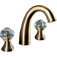 Смеситель для раковины Boheme Flora 317-FL Бронза латунь