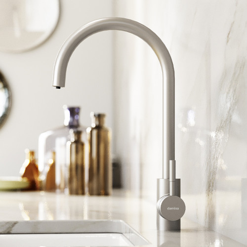 Смеситель для кухни Damixa Merkur 400721400 Никель нержавеющая сталь