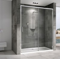 Душевая дверь Abber Komfort 160 AG93160 профиль Хром стекло прозрачное