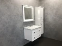 Зеркало Comforty Феррара 80 00004151059 Белое МДФ / ЛДСП, стекло