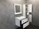 Зеркало Comforty Феррара 80 00004151059 Белое МДФ / ЛДСП, стекло