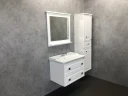 Зеркало Comforty Феррара 80 00004151059 Белое МДФ / ЛДСП, стекло