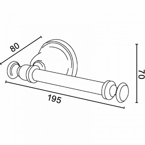 Держатель туалетной бумаги TW Harmony TWHA019bi/br Бронза