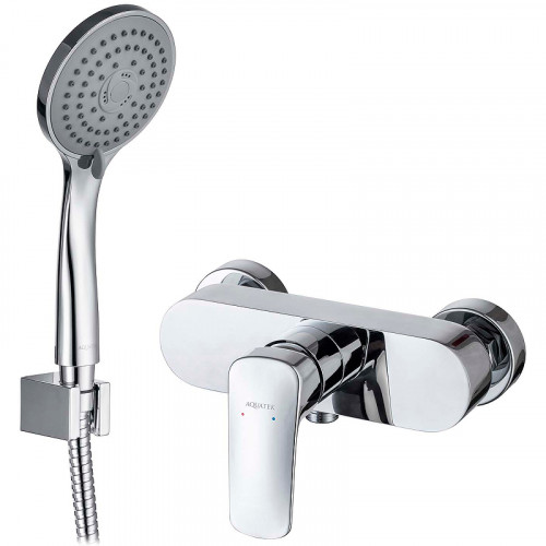 Смеситель для душа Aquatek Вега AQ1034CR Хром латунь на стену