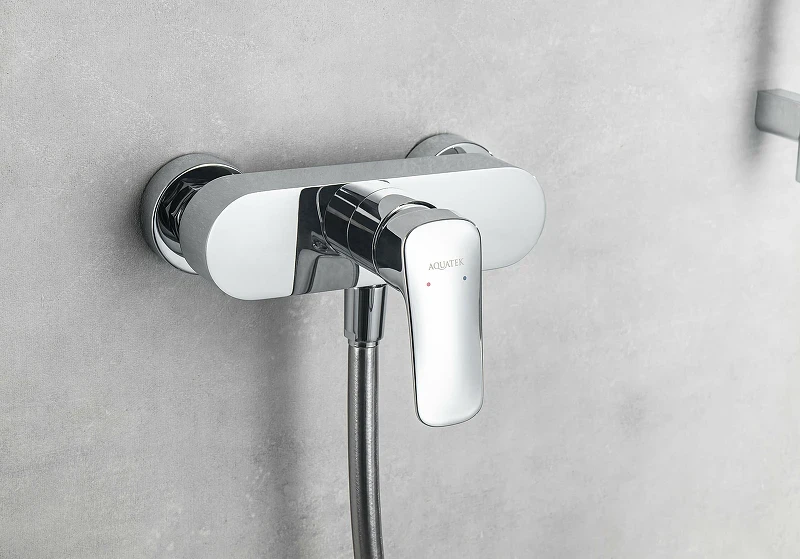 Смеситель для душа Aquatek Вега AQ1034CR Хром латунь на стену