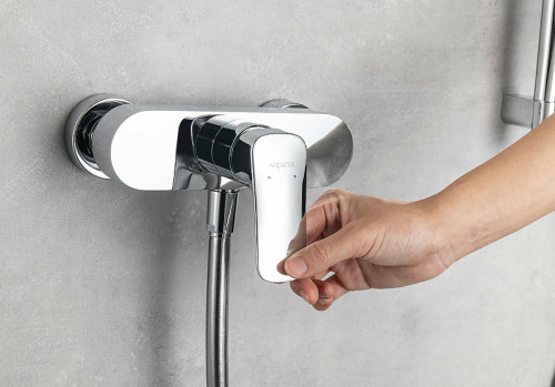 Смеситель для душа Aquatek Вега AQ1034CR Хром латунь на стену