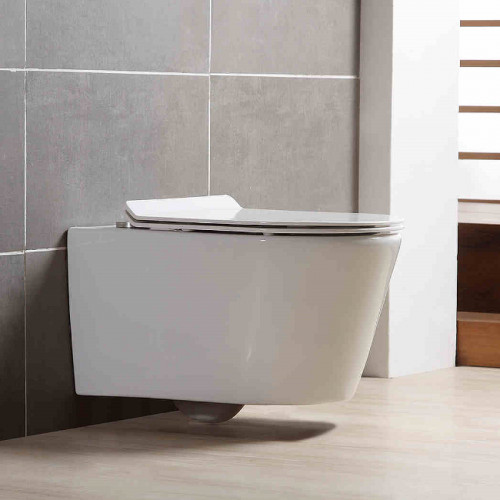 Унитаз Aquatek Оберон AQ1363W-00 подвесной с сиденьем Микролифт фарфор подвесной