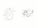 Унитаз Aquatek Оберон AQ1363W-00 подвесной с сиденьем Микролифт фарфор подвесной