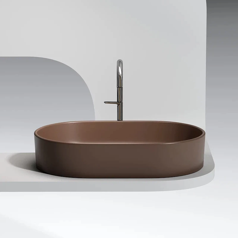 Раковина-чаша Ceramicanova Element 61 CN6048MDB Темно-коричневая матовая фарфор накладная