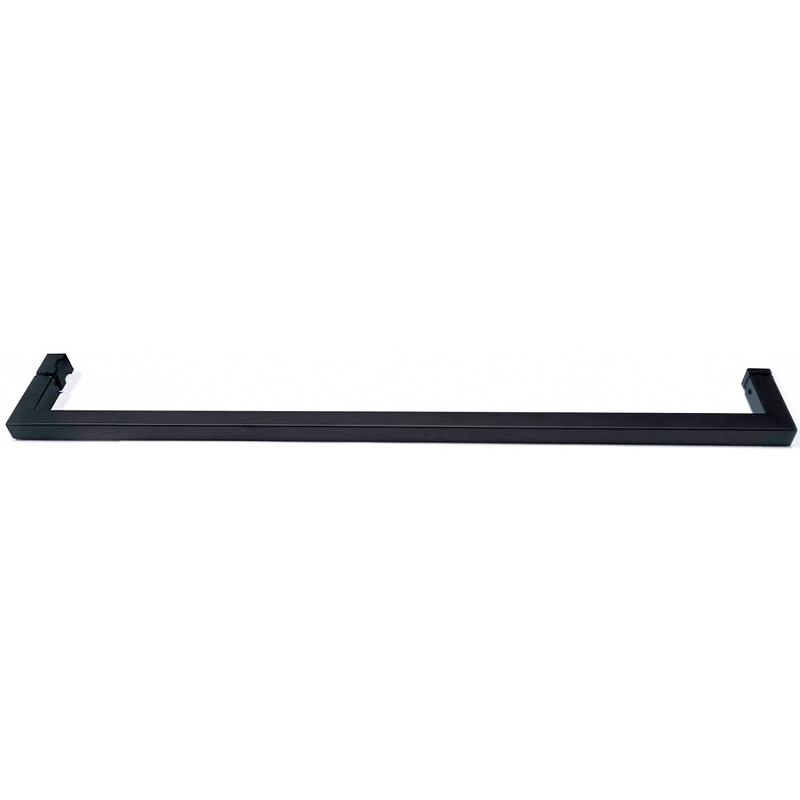 Душевой уголок Abber Schwarzer Diamant 110x80 AG30110BMH-S80BM профиль Черный стекло матовое