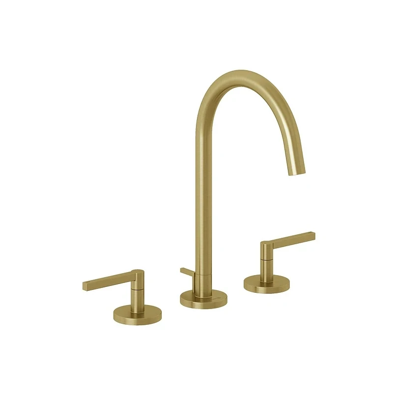 Смеситель для раковины Kludi Nova Fonte Puristic 20143N015 цвет Золото брашированное