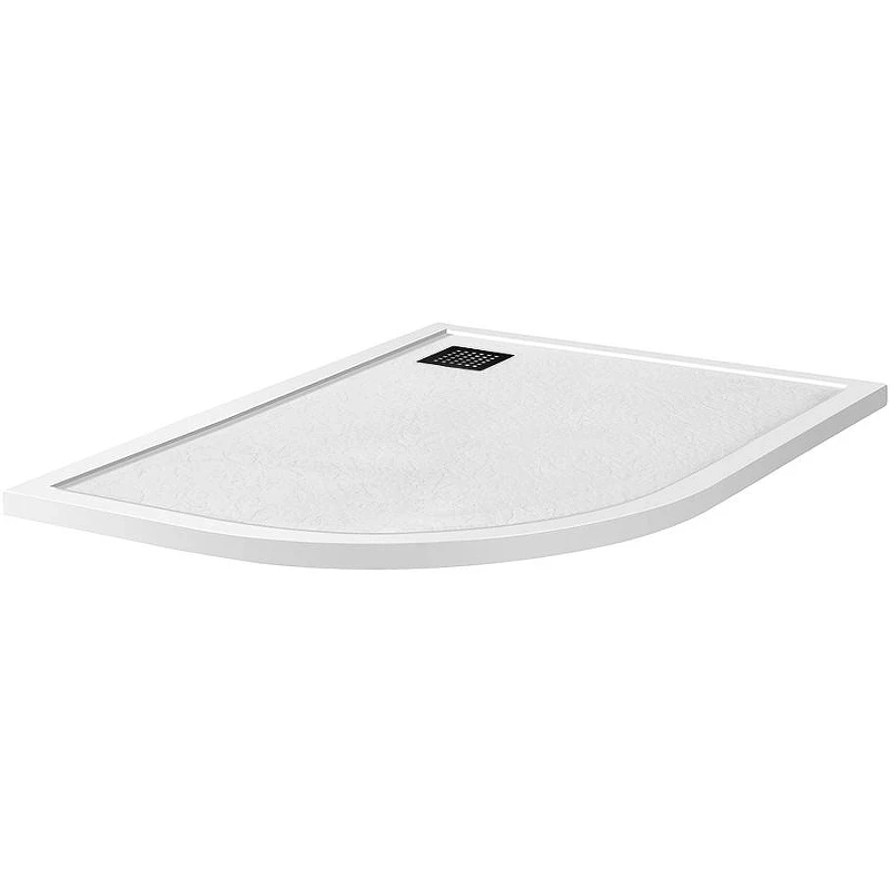 Душевой поддон из искусственного камня BelBagno Uno 120x90 R TRAY-MR-UNO-RH-120/90-550-35-W-R-NO Белый