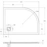 Душевой поддон из искусственного камня BelBagno Uno 120x90 R TRAY-MR-UNO-RH-120/90-550-35-W-R-NO Белый