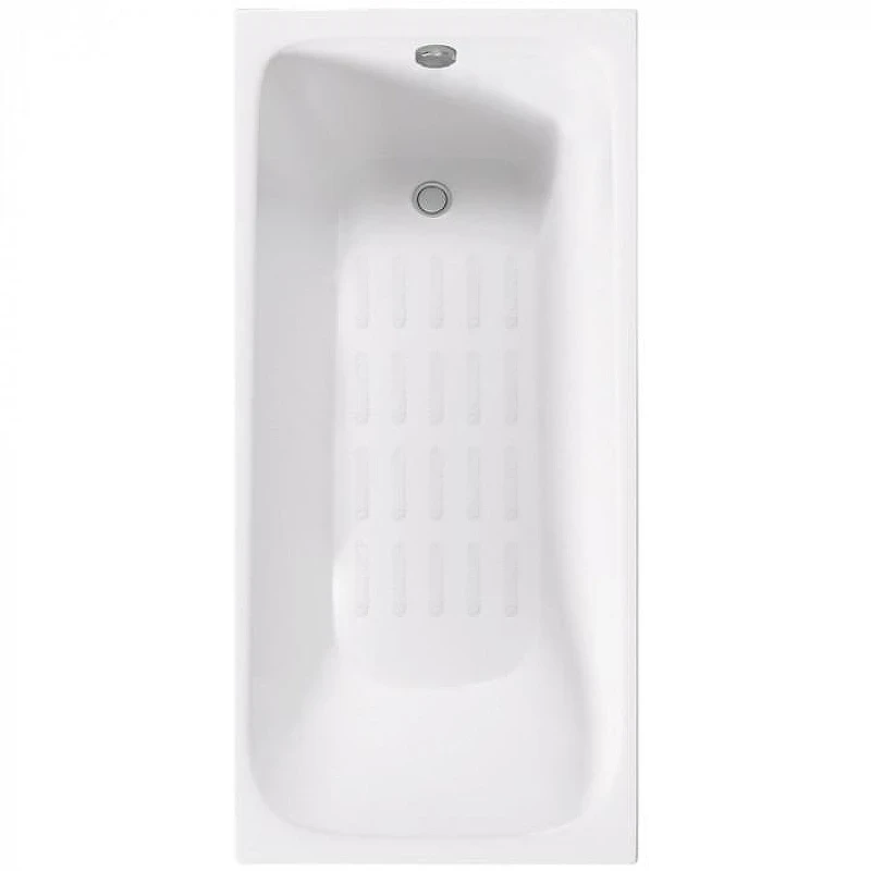 Чугунная ванна Delice Continental Plus 100х70 DLR230642-AS цвет Белый без отверстий под ручки с антискользящим покрытием