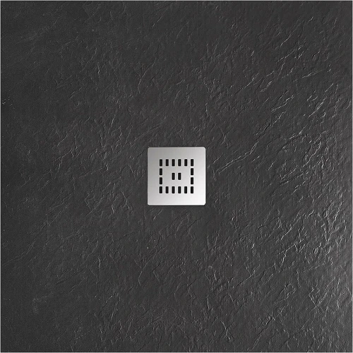 Душевой поддон из искусственного камня BelBagno Uno 90x90 TRAY-MR-UNO-A-90-35-NERO-CR Черный матовый