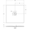 Душевой поддон из искусственного камня BelBagno Uno 90x90 TRAY-MR-UNO-A-90-35-NERO-CR Черный матовый