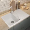 Кухонная мойка Uperwood Quartz Premium UPD-04-01 78 3910202112 цвет Белый матовый