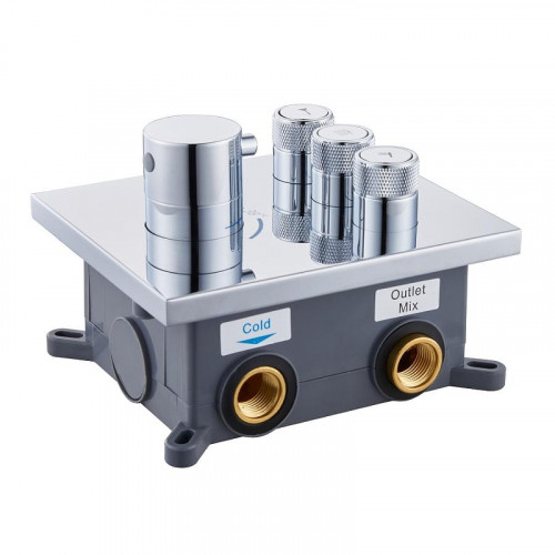 Душевая система ALMAes Como TVZ-8803 с термостатом цвет Хром