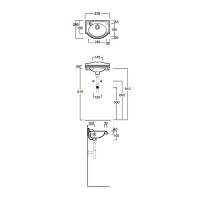 Раковина Simas Arcade 37 AR035bi*0 Белая фаянс подвесная