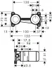 Смеситель для раковины Hansgrohe Novus 71127000S цвет Хром