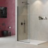 Душевая перегородка Cezares Liberta 105 LIBERTA-L-1-TB-105-C-NERO профиль Черный матовый стекло прозрачное