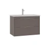 Тумба с раковиной Orka Clay 80 5004383 подвесная цвет Soil