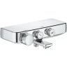 Смеситель для ванны Grohe Grohtherm SmartControl 34718000 с термостатом Хром латунь на стену
