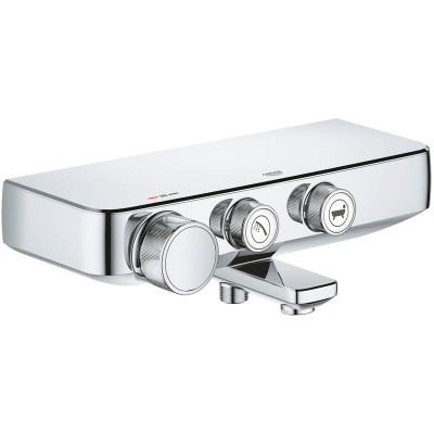 Смеситель для ванны Grohe Grohtherm SmartControl 34718000 с термостатом Хром латунь на стену