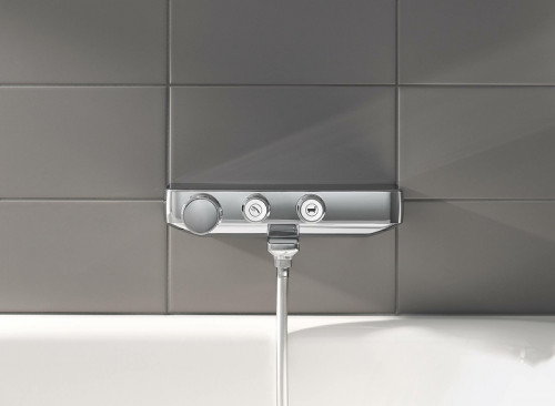 Смеситель для ванны Grohe Grohtherm SmartControl 34718000 с термостатом Хром латунь на стену