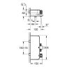 Смеситель для ванны Grohe Grohtherm SmartControl 34718000 с термостатом Хром латунь на стену