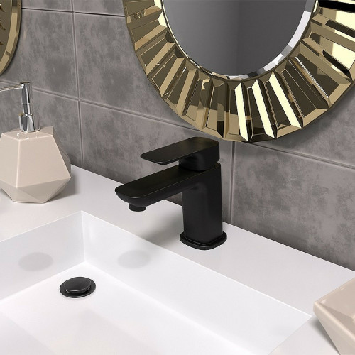 Смеситель для раковины Paini Nove 09YO205ME Черный матовый