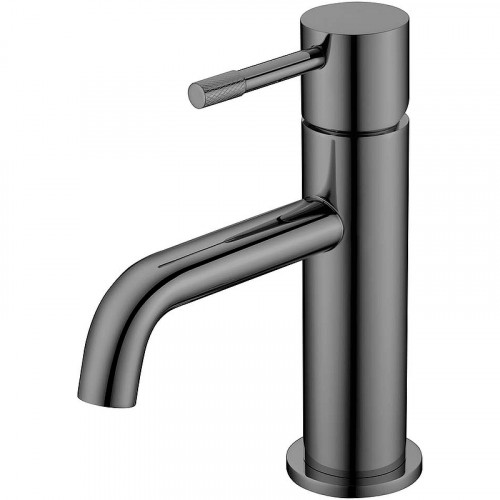 Смеситель для раковины Boheme Uno 461-SGM Оружейная сталь глянцевая латунь