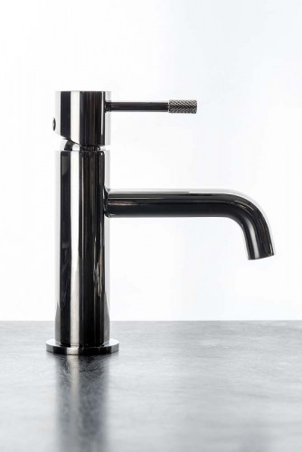 Смеситель для раковины Boheme Uno 461-SGM Оружейная сталь глянцевая латунь