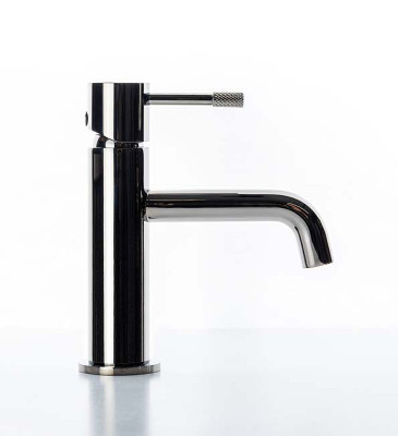 Смеситель для раковины Boheme Uno 461-SGM Оружейная сталь глянцевая латунь