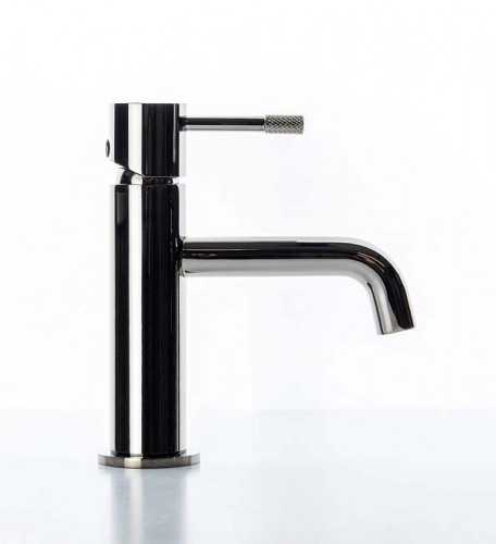 Смеситель для раковины Boheme Uno 461-SGM Оружейная сталь глянцевая латунь