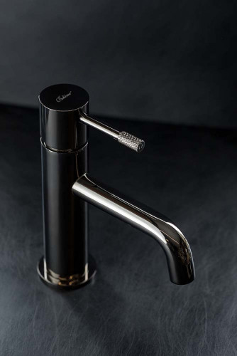 Смеситель для раковины Boheme Uno 461-SGM Оружейная сталь глянцевая латунь