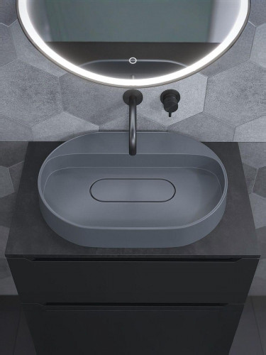 Раковина Uperwood Tanos Quartz 55 RTanosQuartz55B цвет Бетон