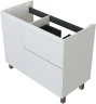 Тумба под раковину Aquanet Nova Lite 2.0 100 R 346340 цвет Белый глянец