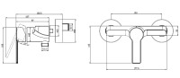 Смеситель для душа Villeroy&amp;Boch Architectura TVS10300100061 Хром латунь на стену