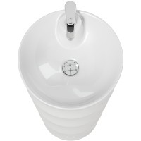 Раковина Laguraty 42 212B Белая фаянс напольный