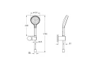 Душевой гарнитур Vitra Base Round A45907EXP цвет Хром