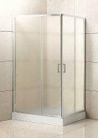 Душевой уголок BelBagno Uno 120х90 UNO-195-AH-2-120/90-P-Cr профиль Хром стекло рифленое