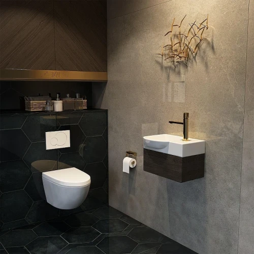 Мини-раковина Wellsee WC Area 45 R 151807000 цвет Белый глянцевый