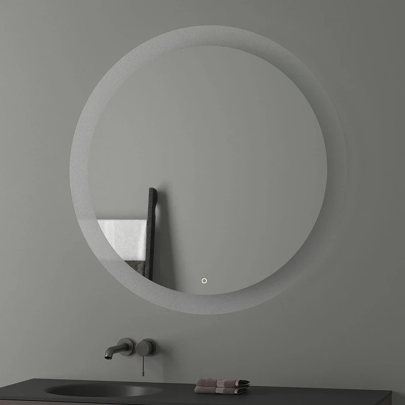 Зеркало Evoform Ledshine d100 BY 2627 с подсветкой 25.5 W - сенсорный выключатель - нейтральный белый свет стекло