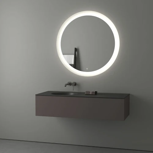 Зеркало Evoform Ledshine d100 BY 2627 с подсветкой 25.5 W - сенсорный выключатель - нейтральный белый свет стекло