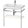 Консоль с раковиной Duravit Happy D.2 Plus 80 HP4837O2222 цвет Хром Белый