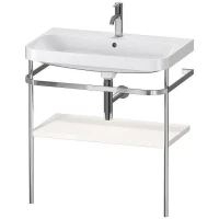 Консоль с раковиной Duravit Happy D.2 Plus 80 HP4837O2222 цвет Хром Белый