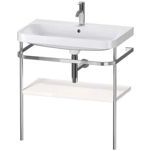 Консоль с раковиной Duravit Happy D.2 Plus 80 HP4837O2222 цвет Хром Белый